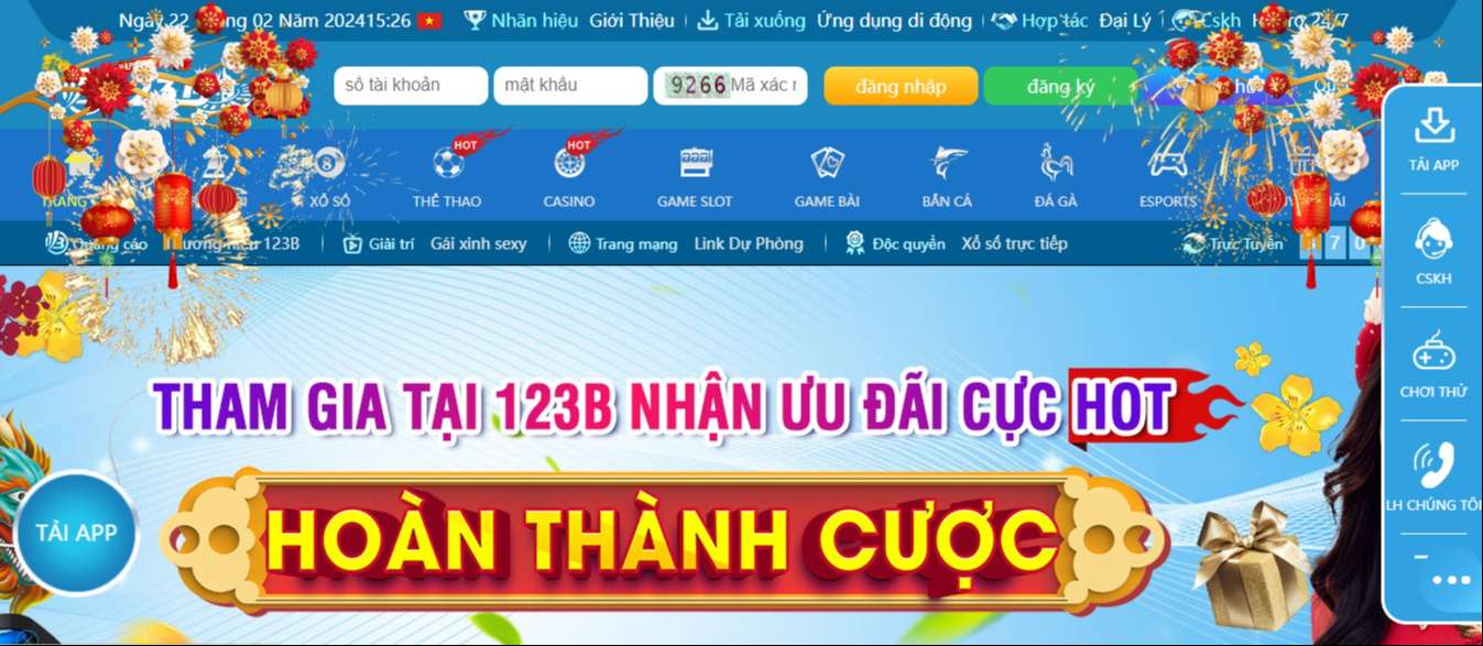 123B - Đăng nhập nhà cái để nhận khuyến mãi hấp dẫn - Ảnh 1